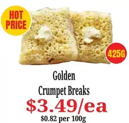 Farmer Jack's Golden Crumpet Breaks offer