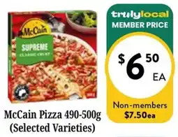 Farmer Jack's McCain Pizza offer