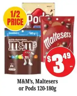 Farmer Jack's M&M's, Maltesers or Pods offer