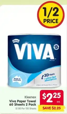 Spar Kleenex Viva Paper Towel offer