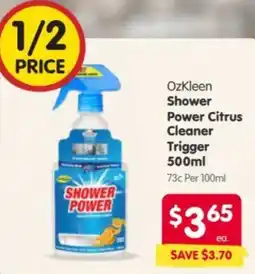 Spar OzKleen Shower Power Citrus Cleaner offer