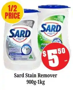 Farmer Jack's Sard Stain Remover offer