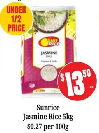 Farmer Jack's Sunrice Jasmine Rice offer