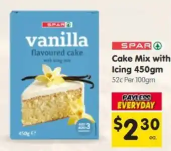 Spar SPAR vanilla flavoured cake with icing mix offer