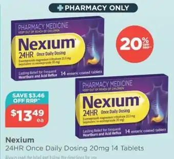 Nexium 24HR Once Daily Dosing