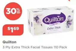 Your Local Pharmacy Quilton 3 Ply Extra Thick Facial Tissues offer