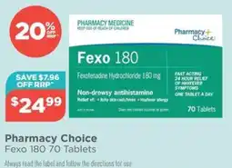 Your Local Pharmacy Pharmacy Choice Fexo 180 offer