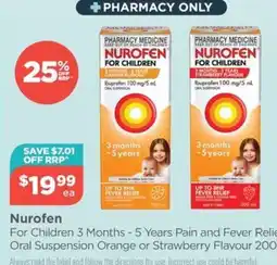 Your Local Pharmacy Nurofen For Children Pain and Fever Relief Oral Suspension offer