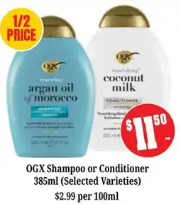 Farmer Jack's OGX Shampoo or Conditioner offer