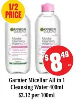Farmer Jack's Garnier Micellar All in 1 Cleansing Water offer