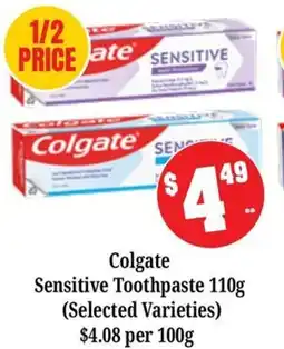 Farmer Jack's Colgate Sensitive Toothpaste offer