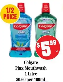 Farmer Jack's Colgate Plax Mouthwash offer