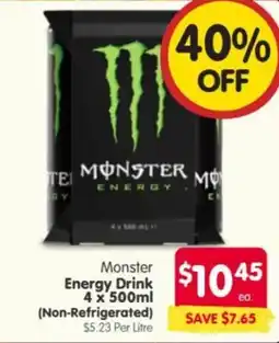 Spar Monster Energy Drink offer