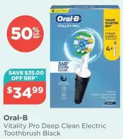 Your Local Pharmacy Oral-B Vitality Pro Deep Clean Electric Toothbrush Black offer