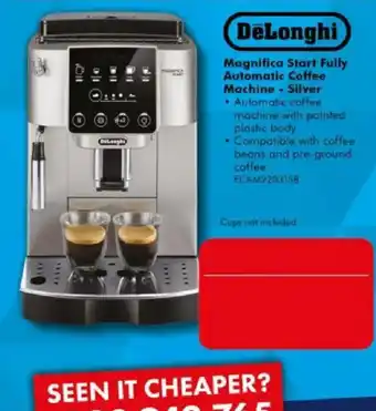 DeLonghi Magnifica Start Fully Automatic Coffee Machine - Silver