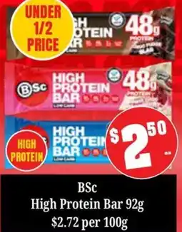 Farmer Jack's BSc High Protein Bar offer