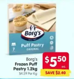 Spar Borg's Frozen Puff Pastry offer