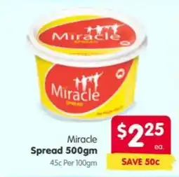 Spar Miracle Spread offer
