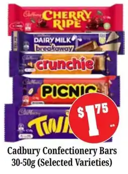 Farmer Jack's Cadbury Confectionery Bars offer
