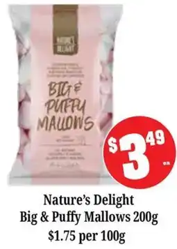 Farmer Jack's Nature's Delight Big & Puffy Mallows offer