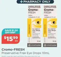Your Local Pharmacy Cromo-FRESH Preservative Free Eye Drops offer