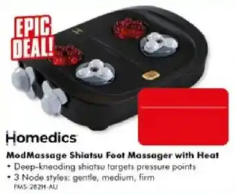 The Good Guys Homedics ModMassage Shiatsu Foot Massager with Heat offer