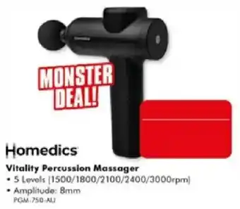 The Good Guys Homedics Vitality Percussion Massager offer