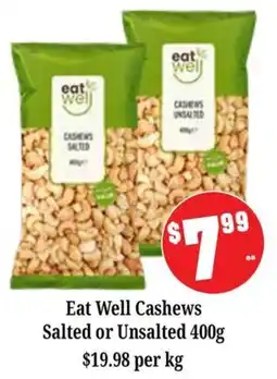 Farmer Jack's Eat Well Cashews offer