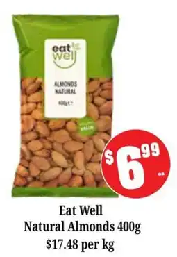 Farmer Jack's Eat Well Natural Almonds offer