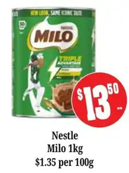 Farmer Jack's Nestle Milo offer