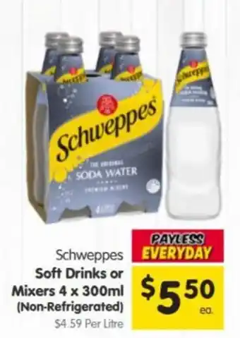 Spar Schweppes Soft Drinks or Mixers offer