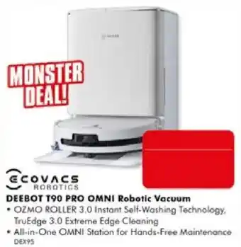The Good Guys Ecovacs Robotics DEEBOT T90 PRO OMNI Robotic Vacuum offer