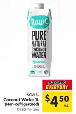 Spar Raw C Coconut Water offer