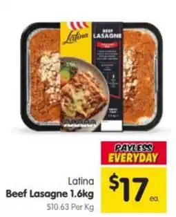Spar Latina Beef Lasagne offer