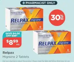 Your Local Pharmacy Relpax Migraine 2 Tablets offer