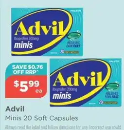 Your Local Pharmacy Advil Minis 20 Soft Capsules offer