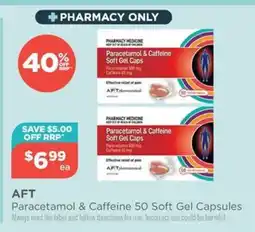 Your Local Pharmacy AFT Paracetamol & Caffeine Soft Gel Capsules offer