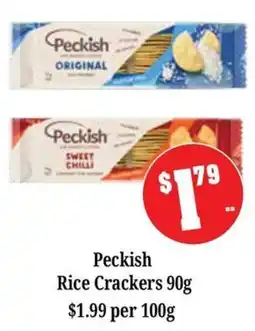 Farmer Jack's Peckish Rice Crackers offer