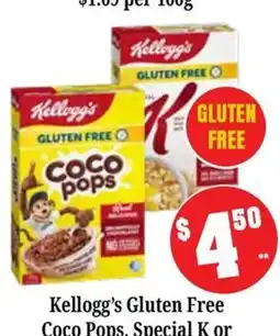 Farmer Jack's Kellogg's Gluten Free Coco Pops offer