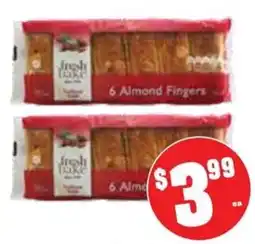 Farmer Jack's Fresh Bake Almond Fingers offer