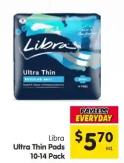 Spar Libra Ultra Thin Pads offer
