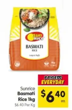 Spar Sunrice Basmati Rice offer