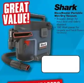 The Good Guys Shark MessMaster Portable Wet/Dry Vacuum offer