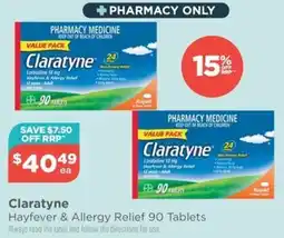 Your Local Pharmacy Claratyne Hayfever & Allergy Relief 90 Tablets offer