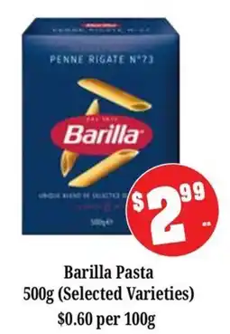 Farmer Jack's Barilla Pasta offer