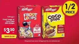 Spar Kellogg's Froot Loops or Coco Pops offer