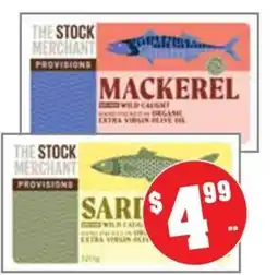 Farmer Jack's The Stock Merchant Provisions Sardine offer