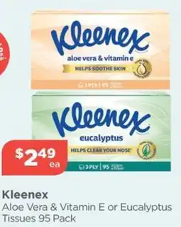 Your Local Pharmacy Kleenex Aloe Vera & Vitamin E or Eucalyptus Tissues offer