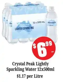 Farmer Jack's Crystal Peak Lightly Sparkling Water offer
