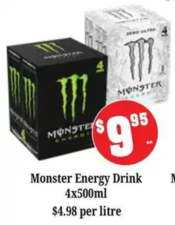 Farmer Jack's Monster Energy Drink offer
